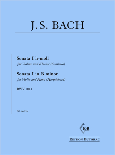 Cover - Bach, Sonate Nr. 1 h-moll (BVW 1014)